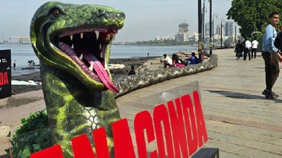 From The Amazon Forest To The Streets Of Bandra: A Giant Anaconda Installation Slithers Into The City!