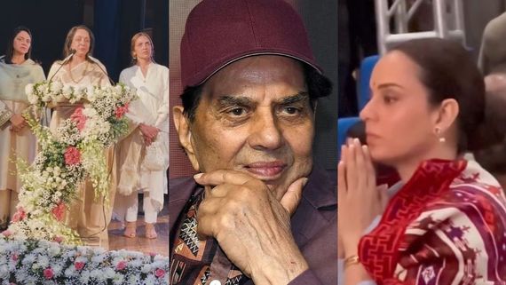 Dharmendra Prayer Meet: Hema Malini Gets Emotional, Stars Pay Tribute - Kangana Ranaut, Amit Shah Attend