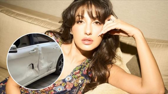 SHOCKING! Nora Fatehi Injured In Road Accident; Rushed To Hospital After Drunk Driver Rams Into Her Car