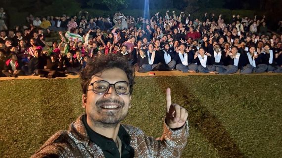 Mirzapur Star Priyanshu Painyuli celebrates Christmas With School Kids In Arunachal village Wakro