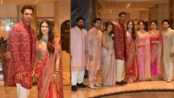 Arjun Tendulkar-Saaniya Chandhok Wedding Pics: First Visuals From Sachin's Son Varmala Moment Go Viral