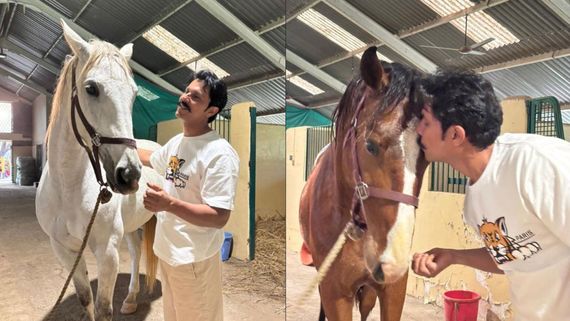 Randeep Hooda Shares Peaceful Moments With Horses Hope And Veer, Fans Love His Bond - PICS