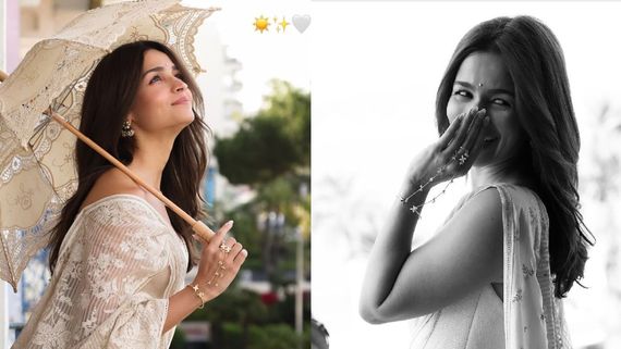 Cannes 2026: Alia Bhatt Shines In Ivory Saree Couture Look But Her Umbrella Walk Steals The Show