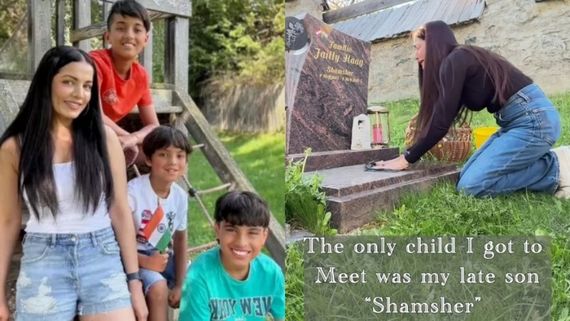 Celina Jaitly Visits Late Son's Grave; Breaks Down After She's 'Denied Any Communication' With Her 3 Kids