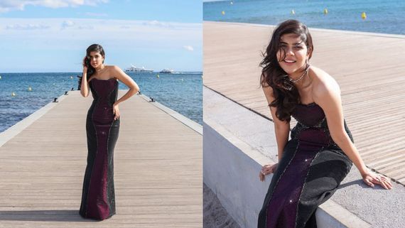 Cannes 2026: Kalyani Priyadarshan Stuns At Cannes Debut In Strapless Gown, Unique Reverse Necklace - PICS