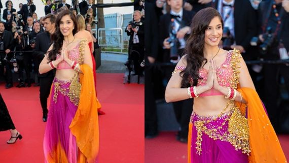 Cannes 2026: Nidhi Kumar Pays Tribute To Madhuri Dixit's Ek Do Teen. DYK It Took 500 Hours To Make Her Outfit?