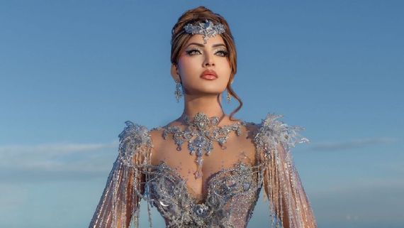 Cannes 2026: Urvashi Rautela Turns Heads In Crystal-Drenched JoliPoli Couture At Red Carpet