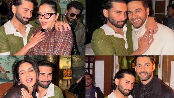 Khatron Ke Khiladi 15: Orry Strikes His Iconic Pose With Rubina, Gaurav At Karan Wahi's Birthday- PICS