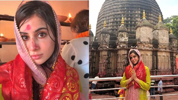 Uorfi Javed Visits Kamakhya Devi Temple In Guwahati, Seeks Divine Blessings