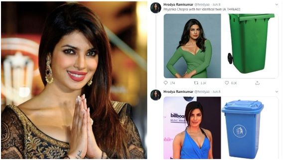 ಪ್ರಿಯಾಂಕಾ ಚೋಪ್ರಾರನ್ನು ಕಸದ ಬುಟ್ಟಿಗೆ ಹೋಲಿಸಿ ನೆಟ್ಟಿಗರ ಟ್ರೋಲ್