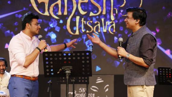 'ಬೆಂಗಳೂರು ಗಣೇಶ ಉತ್ಸವ'ದಲ್ಲಿ ಅಣ್ಣಾವ್ರ ಹಾಡು ಹಾಡಿದ ಸಂಸದ ತೇಜಸ್ವಿ ಸೂರ್ಯ