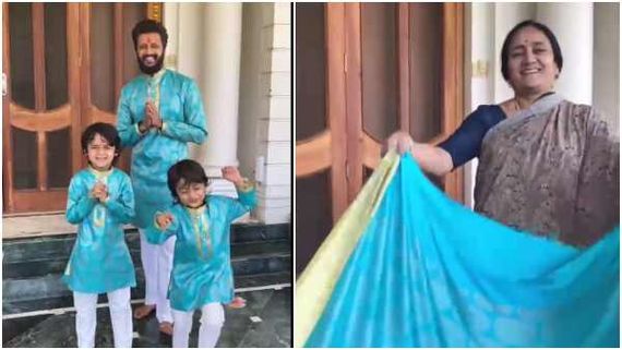 ಅಮ್ಮನ ಹಳೇ ಸೀರೆಯಲ್ಲಿ ಶೇರ್ವಾನಿ ಹೊಲಿಸಿ ದೀಪಾವಳಿ ಸಂಭ್ರಮಿಸಿದ ರಿತೇಶ್ ದೇಶ್ ಮುಖ್ 