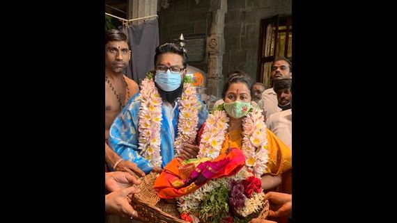 ಕೊರೊನಾದಿಂದ ಗುಣಮುಖ: ಕಾಮಾಕ್ಷಿ ದೇವಿಯ ದರ್ಶನ ಪಡೆದ ಶರತ್ ಕುಮಾರ್