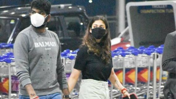 ಕೈ-ಕೈ ಹಿಡಿದು ಏರ್‌ಪೋರ್ಟ್‌ನಲ್ಲಿ ಕಾಣಿಸಿಕೊಂಡ ನಯನತಾರ-ವಿಘ್ನೇಶ್