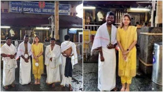 ಕುಕ್ಕೆ ಸುಬ್ರಹ್ಮಣ್ಯಕ್ಕೆ ಭೇಟಿ ನೀಡಿದ ತಮಿಳಿನ ಖ್ಯಾತ ನಿರ್ದೇಶಕ ಅಟ್ಲೀ ಮತ್ತು ಪತ್ನಿ ಕೃಷ್ಣ ಪ್ರಿಯಾ