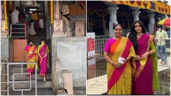 ಧರ್ಮಸ್ಥಳದ ಶ್ರೀ ಮಂಜುನಾಥನ ದರ್ಶನ ಪಡೆದ ನಟಿ ಶ್ರುತಿ ಮತ್ತು ಮಗಳು 