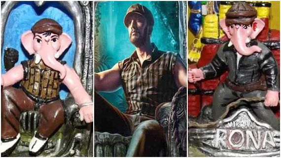 ಅಭಿಮಾನಿಗಳ ಗಮನ ಸೆಳೆಯುತ್ತಿದೆ 'ವಿಕ್ರಾಂತ್ ರೋಣ' ಗಣಪತಿ 