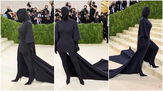 ಮೆಟ್ ಗಾಲಾ 2021: ವಿಚಿತ್ರ ಉಡುಗೆಯಲ್ಲಿ ಗಮನ ಸೆಳೆದ ಕಿಮ್ ಕರ್ದಾಶಿಯನ್