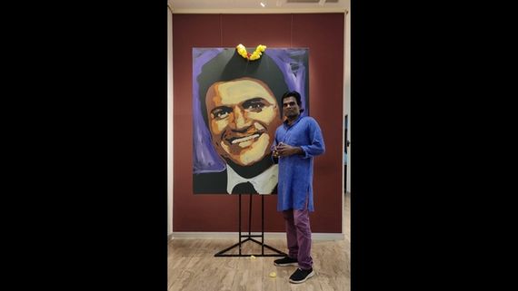 ಅಪ್ಪು ನಿಧನಕ್ಕೆ ಬಣ್ಣದಿಂದ ಗೌರವ ಸಲ್ಲಿಸಿದ ಕೋಟೆಗದ್ದೆ ರವಿ