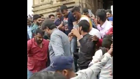 ಬೇಲೂರು ಚೆನ್ನಕೇಶವ ದೇಗುಲದಲ್ಲಿ ನಟ ದರ್ಶನ್! 