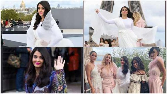 ಫೋಟೋಗಳು; ಪ್ಯಾರಿಸ್ ಫ್ಯಾಷನ್ ಶೋನಲ್ಲಿ ಮಿರ ಮಿರ ಮಿಂಚಿದ ಐಶ್ವರ್ಯಾ ರೈ 