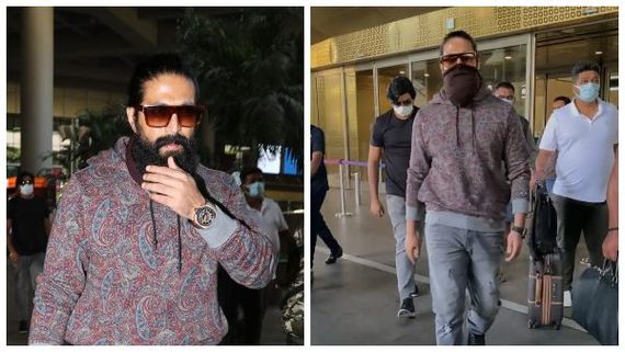  ಟೆಂಪಲ್ ರನ್ ಬಳಿಕ ಮುಂಬೈ ಏರ್‌ಫೋರ್ಟ್‌ನಲ್ಲಿ ಕಾಣಿಸಿಕೊಂಡ ಯಶ್: 'ಕೆಜಿಎಫ್ 2' ಅಬ್ಬರ ಶುರು 