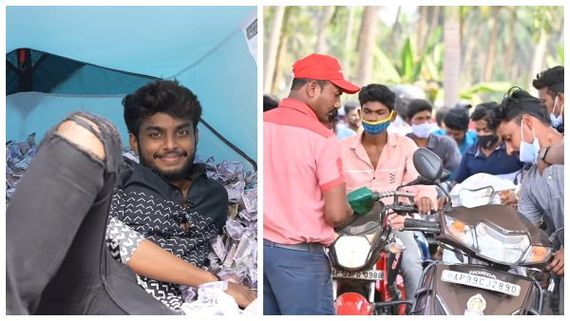 ಇಬ್ಬರಿಗಾಗಿ ಊರವರಿಗೆಲ್ಲ ಉಚಿತ ಪೆಟ್ರೋಲ್ ಹಂಚಿದ ಯೂಟ್ಯೂಬರ್‌! 