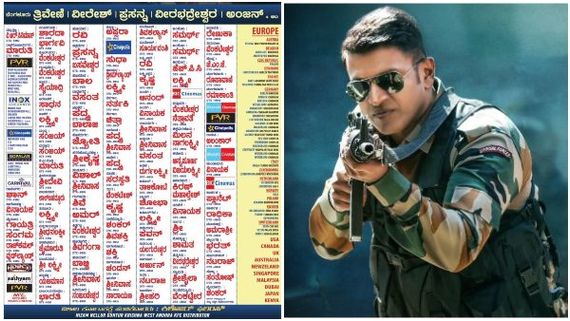 'ಜೇಮ್ಸ್' ರಿಲೀಸ್ ಆಗಲಿರುವ ಥಿಯೇಟರ್‌ಗಳ ಪಟ್ಟಿ ಬಿಡುಗಡೆ: ಪ್ರಮುಖ ಚಿತ್ರಮಂದಿರಗಳ್ಯಾವುವು? 