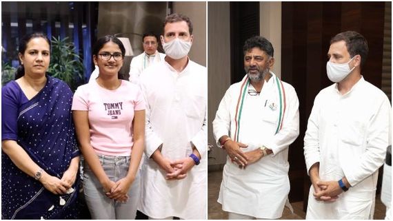 Rahul Gandhi: ಪುನೀತ್ ರಾಜ್‌ಕುಮಾರ್ ನಿವಾಸಕ್ಕೆ ರಾಹುಲ್ ಗಾಂಧಿ ಭೇಟಿ, ಅಪ್ಪು ಪತ್ನಿಗೆ ಸಾಂತ್ವಾನ 