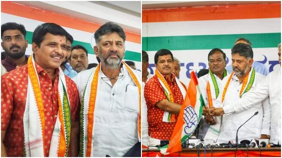 'ಕೈ' ಹಿಡಿದು ರಾಜಕೀಯ ಪ್ರವೇಶಿಸಿದ 'ಚೆಲುವಿನ ಚಿತ್ತಾರ'ದ ನಿರ್ದೇಶಕ ಎಸ್ ನಾರಾಯಣ್ 