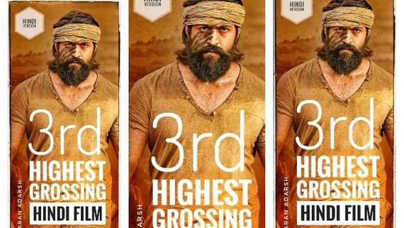 KGF 2: ಅತಿ ಹೆಚ್ಚು ಗಳಿಕೆ ಕಂಡ ಬಾಲಿವುಡ್‌ನ 3ನೇ ಸಿನಿಮಾ: ಹಿಂದಿಕ್ಕಿದ ಸಿನಿಮಾಗಳೆಷ್ಟು? 