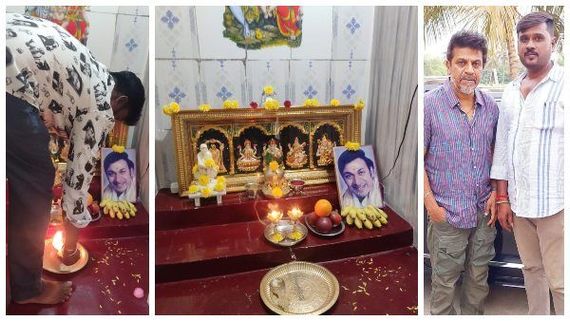 ವರನಟನಿಗೆ ವರ್ಷಪೂರ್ತಿ ಪೂಜಿಸುವ ಅಪ್ಪಟ ಅಭಿಮಾನಿ ಚನ್ನಪಟ್ಟಣದ ನಾಗೇಶ್