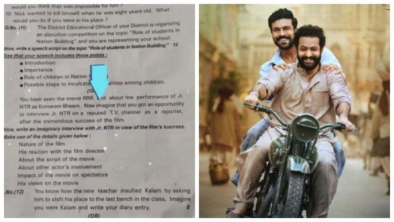 ಪಿಯುಸಿ ಪ್ರಶ್ನೆ ಪತ್ರಿಕೆಯಲ್ಲಿ 'RRR' ಚಿತ್ರದ ಬಗ್ಗೆ ಪ್ರಶ್ನೆ