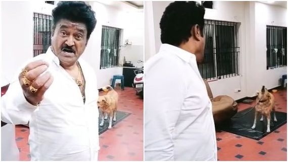 ವಿಡಿಯೋ: ಜಗ್ಗೇಶ್ ಮನೆ ನಾಯಿಗೂ ಹಾಡು ಬರುತ್ತೆ!