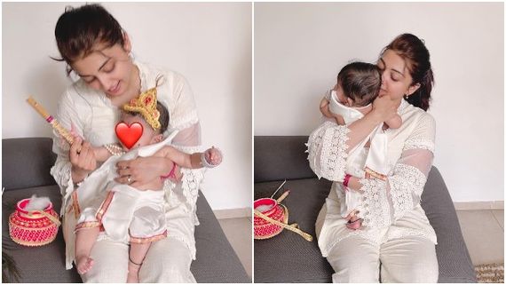 ಕೃಷ್ಣ ಜನ್ಮಾಷ್ಟಮಿ ಸಂಭ್ರಮ: ಕೃಷ್ಣನ ವೇಷದಲ್ಲಿ ನಟಿ ಪ್ರಣಿತಾ ಸುಭಾಷ್ ಪುತ್ರಿ ಆರ್ನಾ!