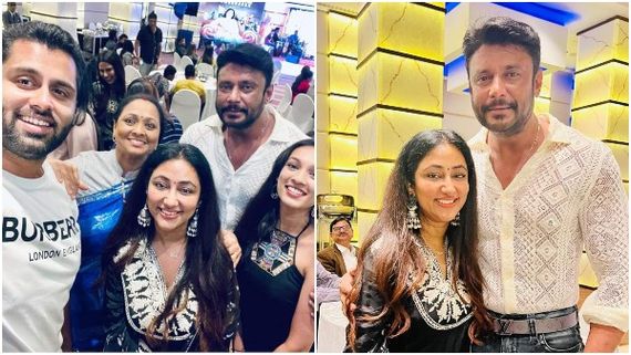 ಸುಮಲತಾ ಅಂಬರೀಶ್ ಬರ್ತ್‌ಡೇ ಪಾರ್ಟಿ: ಪತ್ನಿ ಜೊತೆ ಮಿಂಚಿದ ಚಾಲೆಂಜಿಂಗ್ ಸ್ಟಾರ್ 