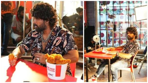 KFC ಬ್ರ್ಯಾಂಡ್ ಅಂಬಾಸಿಡರ್ ಅಲ್ಲು ಅರ್ಜುನ್: ಶೂಟಿಂಗ್ ಫೋಟೊ ವೈರಲ್!