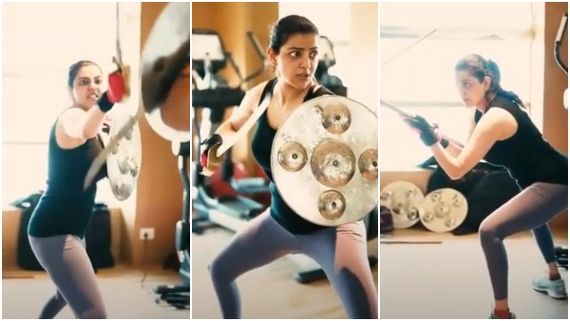 ಕತ್ತಿ, ಗುರಾಣಿ ಹಿಡಿದ ಕಾಜಲ್ ಅಗರ್‌ವಾಲ್: ಇಂತಹ ಸಾಹಸ ಯಾಕೆ ? 