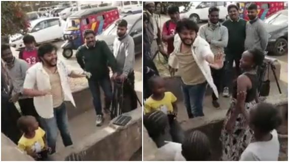 ವಿಡಿಯೋ: ಕೀನ್ಯಾ ಮಕ್ಕಳೊಂದಿಗೆ ಗೋಲ್ಡನ್ ಸ್ಟಾರ್‌ ಸಖತ್‌ ಸ್ಟೆಪ್ಸ್‌