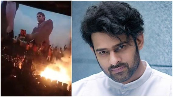 ಥಿಯೇಟರ್‌ ಒಳಗೆ ಬೆಂಕಿ ಹಚ್ಚಿ ಹುಚ್ಚಾಟ ಮೆರೆದ ಪ್ರಭಾಸ್ ಅಭಿಮಾನಿಗಳು!