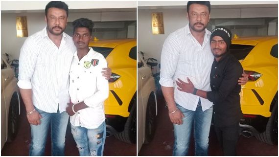 ತನಗಾಗಿ 500 ಕಿ.ಮೀ ನಡೆದು ಬಂದವರನ್ನು ಅಪ್ಪಿಕೊಂಡ ದರ್ಶನ್