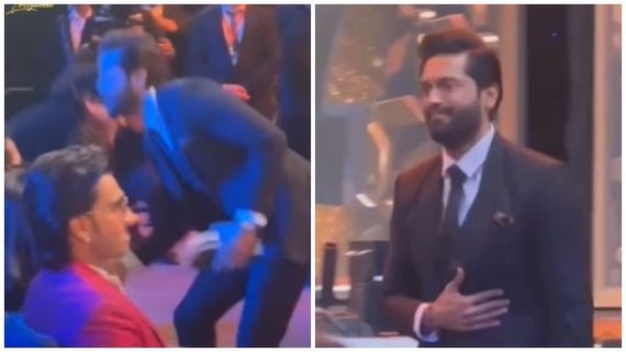 ಬಾಲಿವುಡ್ ಸೂಪರ್ ಸ್ಟಾರ್ ಕಾಲಿಗೆ ಬಿದ್ದು ಆಶೀರ್ವಾದ ಪಡೆದ ಪಾಕಿಸ್ತಾನದ ನಟ ಫಹಾದ್ ಮುಸ್ತಾಫಾ: ವಿಡಿಯೋ ವೈರಲ್