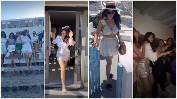 ಗ್ರೀಸ್‌ ರಸ್ತೆಗಳಲ್ಲೆಲ್ಲಾ ಕುಣಿದಾಡಿದ ಹನ್ಸಿಕಾ: 'ಬಿಂದಾಸ್' ಬೇಬಿಯ ಬ್ಯಾಚುಲರ್ ಪಾರ್ಟಿ ಬಲು ಜೋರು!