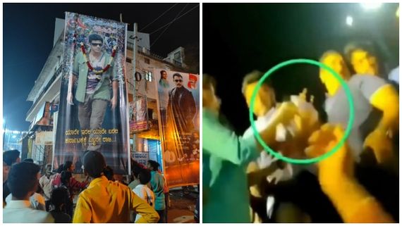 ಅಪ್ಪು ಫ್ಯಾನ್ಸ್.. ದರ್ಶನ್ ಫ್ಯಾನ್ಸ್ ಮಧ್ಯೆ ಚಪ್ಪಲಿ ಎಸೆದವರು ಯಾರು?