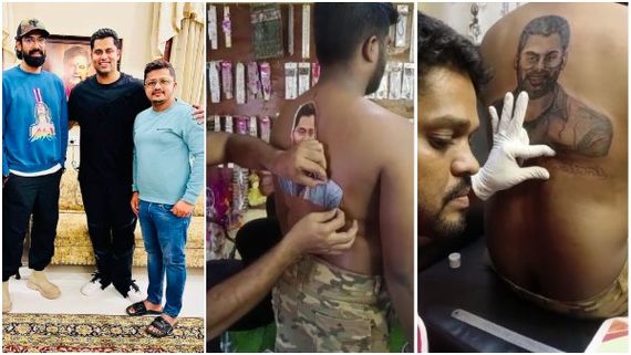 ಅಭಿಮಾನಿ ಬೆನ್ನು ತುಂಬಾ ಅಭಿಷೇಕ್ ಅಂಬರೀಶ್ ಟ್ಯಾಟೂ: ರೆಬೆಲ್ ಮನೆಗೆ ರಾಣಾ ದಗ್ಗುಬಾಟಿ ಭೇಟಿ!