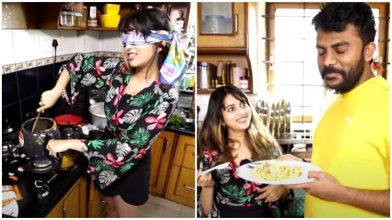 Niveditha Gowda: ಕಣ್ಣು ಮುಚ್ಚಿಕೊಂಡು ಚಿಕನ್ ಬಿರಿಯಾನಿ ತಯಾರಿಸಿದ ನಿವೇದಿತಾ ಗೌಡ