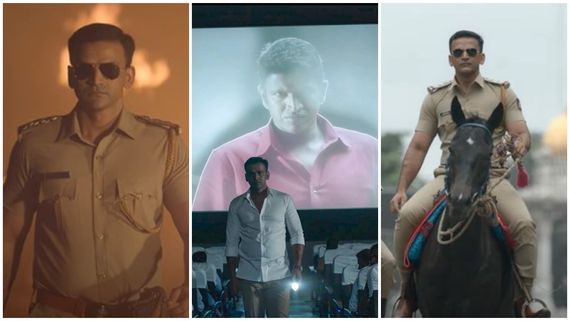 ಪಿಸ್ತೂಲು.. ಪೊಗರು.. ಕನ್ನಡಭಿಮಾನ.. ಖಾಕಿ: ಅಪ್ಪು ಅಭಿಮಾನಿಗಳ ಮನಗೆದ್ದ 'ಸಳ ಸಳ ಹೊಯ್ಸಳ' 