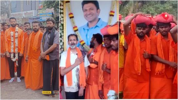 ಪುನೀತ್ ಮಾಲೆ ಧರಿಸಿ 