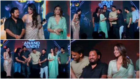 'ಕಬ್ಜ' ನಿರ್ದೇಶಕ ಫಾಲೋ ಮಾಡಿ ವೇದಿಕೆ ಮೇಲೆ ಕಾಲೆಳೆದ ಶ್ರಿಯಾ ಶರಣ್: ನಾಚಿ ನೀರಾದ ಆರ್‌. ಚಂದ್ರು 