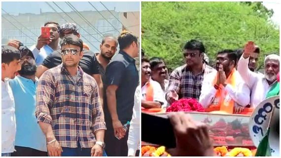 ಶ್ರೀರಂಗಪಟ್ಟಣದಲ್ಲಿ ದರ್ಶನ್ ಕಾರುಬಾರು: ಗೆಳೆಯ ಸಚ್ಚಿದಾನಂದ ಪರ ದರ್ಶನ್ ಪ್ರಚಾರ ಜೋರು